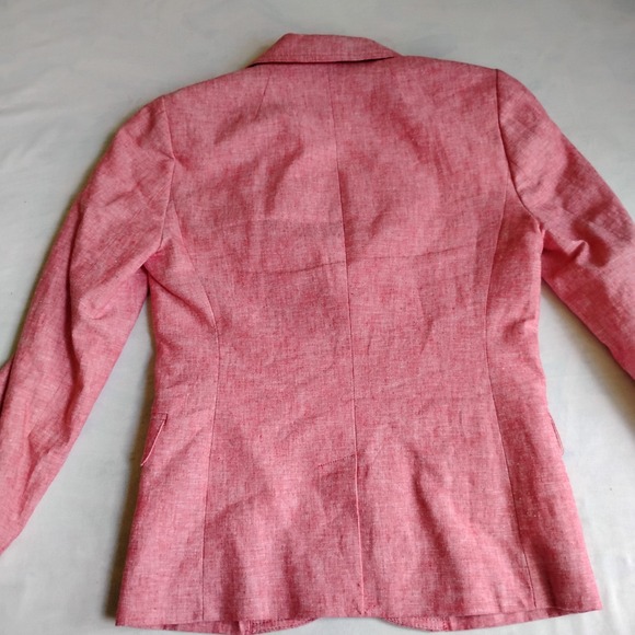 J Crew Blazer 00 Schoolboy Linen Blend Two Button Office‎ Preppy Work Corp - Picture 11 of 16